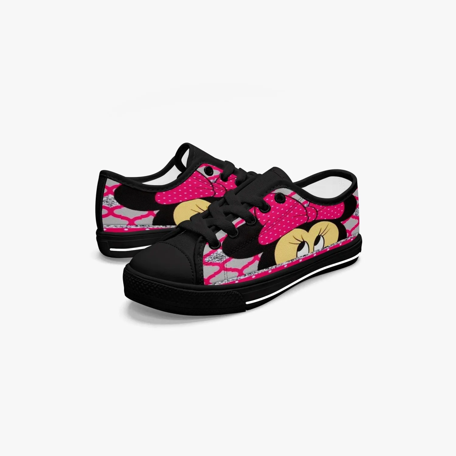 421.Kid’s Low-Top Canvas Shoes-Black