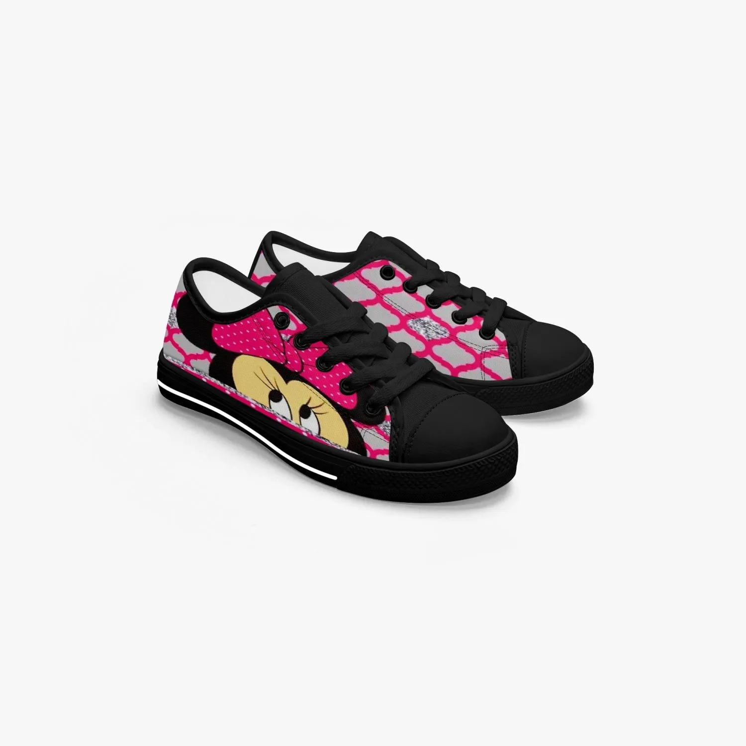 421.Kid’s Low-Top Canvas Shoes-Black