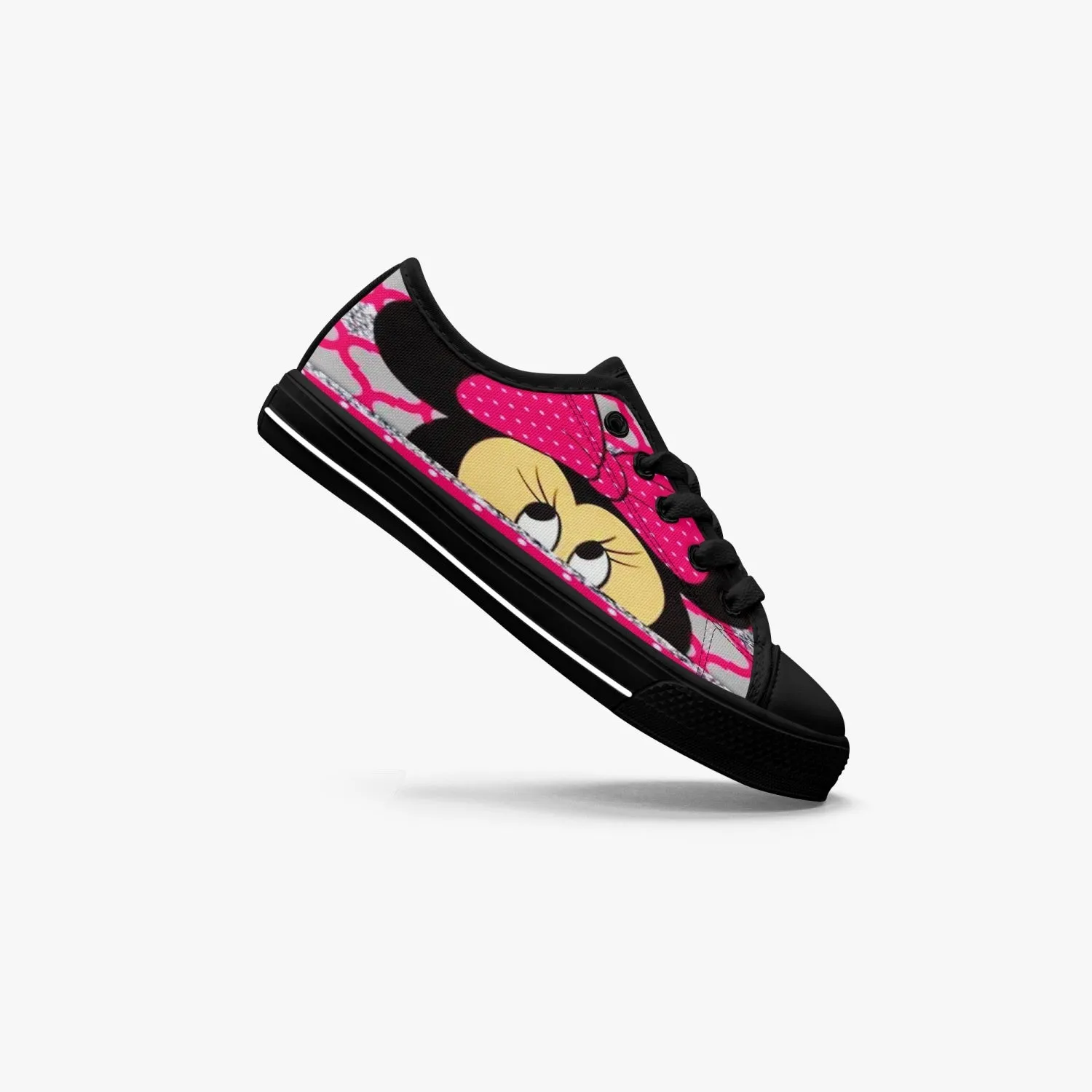 421.Kid’s Low-Top Canvas Shoes-Black