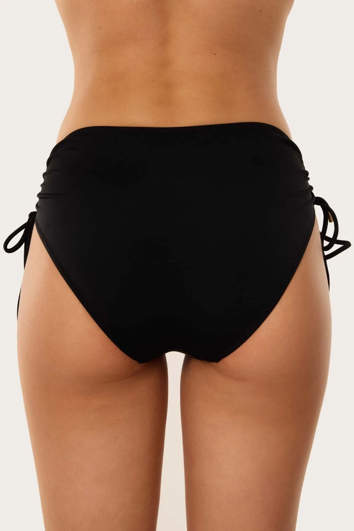 63059 Black High Waist Bikini Bottoms