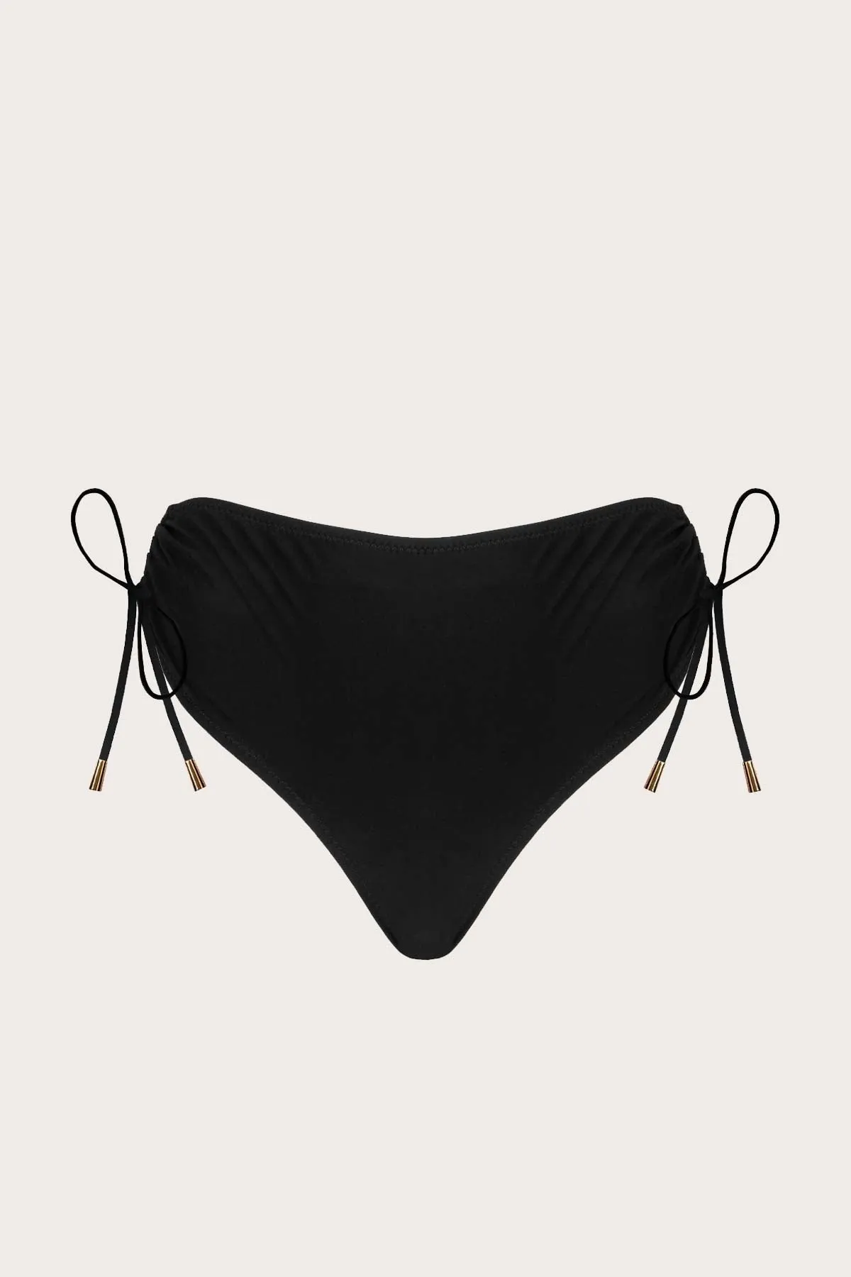 63059 Black High Waist Bikini Bottoms