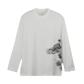 ADIDAS Y-3 Graphic LS Tee White