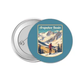 Arapahoe Basin Design A Souvenir Small 1-Inch Button Pin 4 Pack