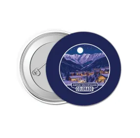 Aspen Snowmass Colorado Design B Souvenir Small 1-Inch Button Pin 4 Pack