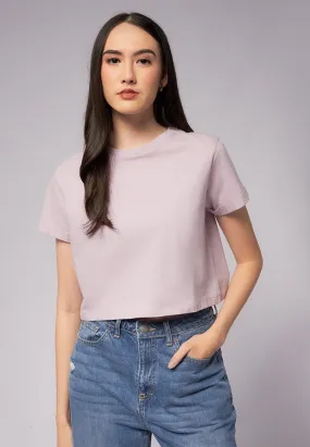 Basic Cropped Cotton T-Shirt