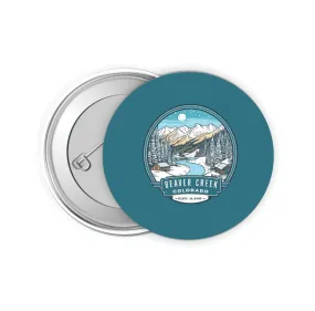 Beaver Creek Colorado Design B Souvenir Small 2-Inch Button Pin 4 Pack