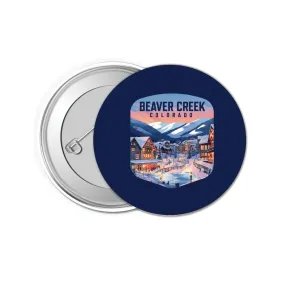 Beaver Creek Colorado Design C Souvenir Small 1-Inch Button Pin 4 Pack