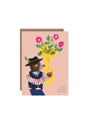  Blooming Bear  Card