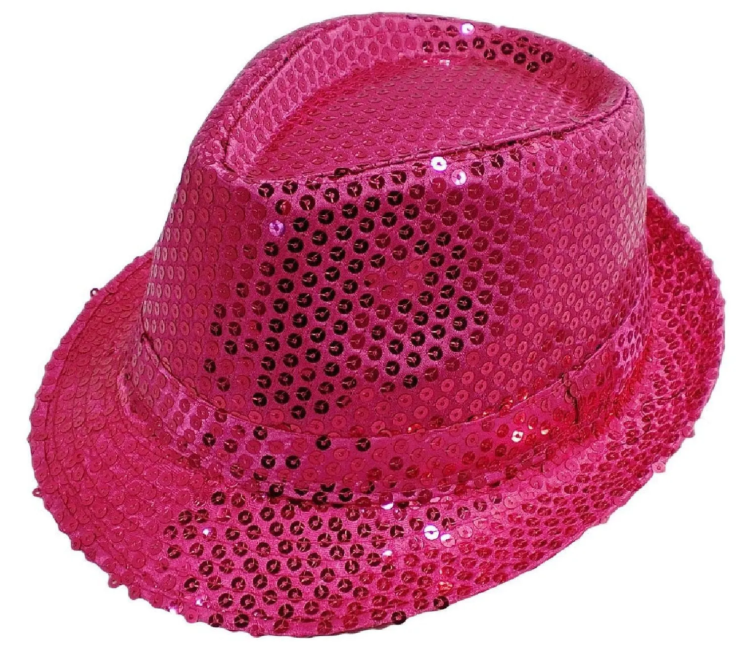 Bright Sparkly Sequins Party Fedora Hat