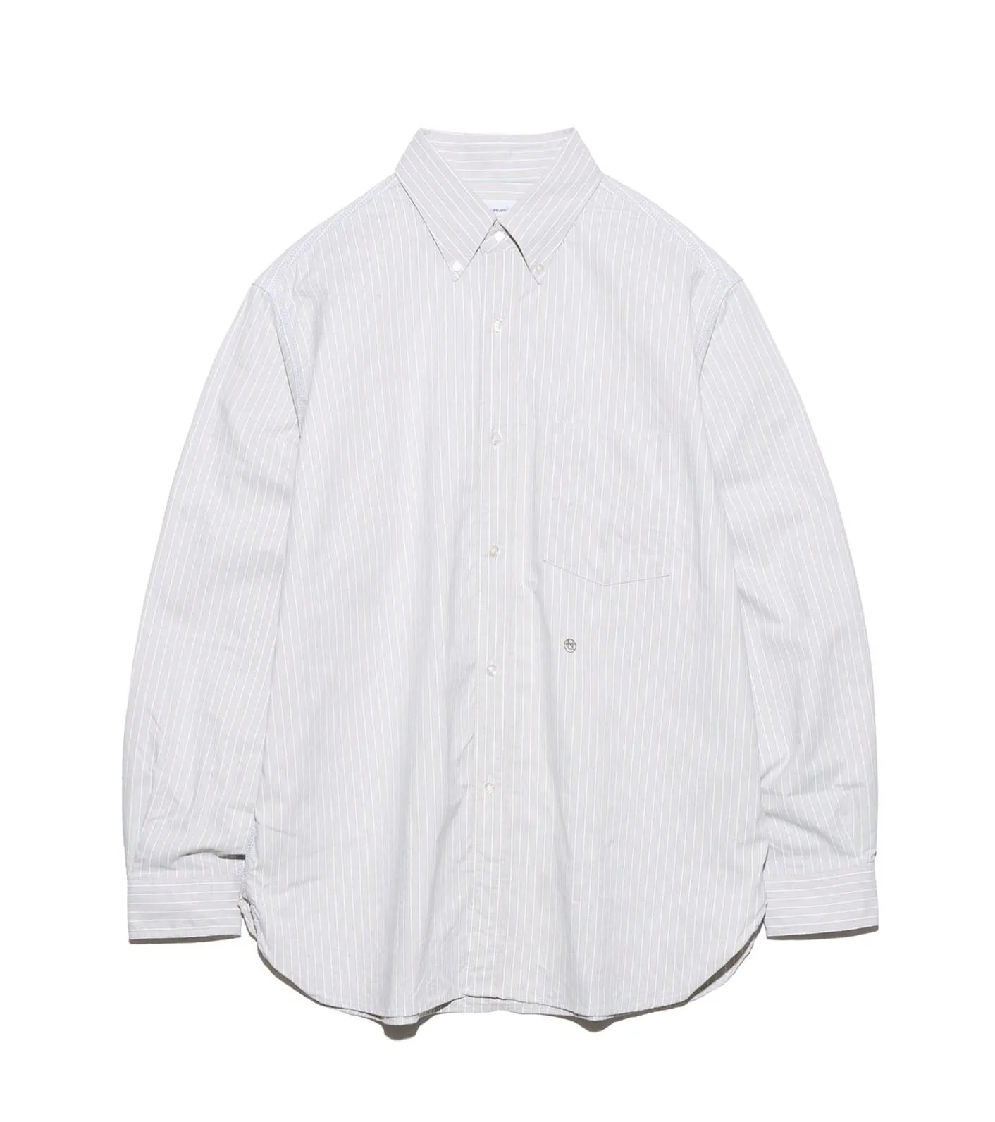 Button Down Stripe Wind Shirt