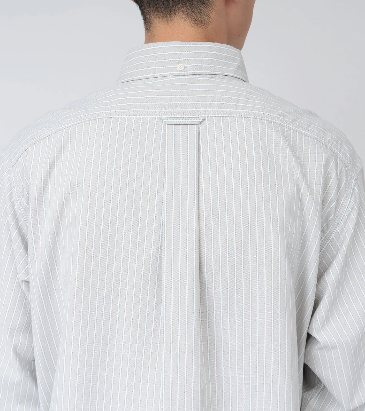 Button Down Stripe Wind Shirt