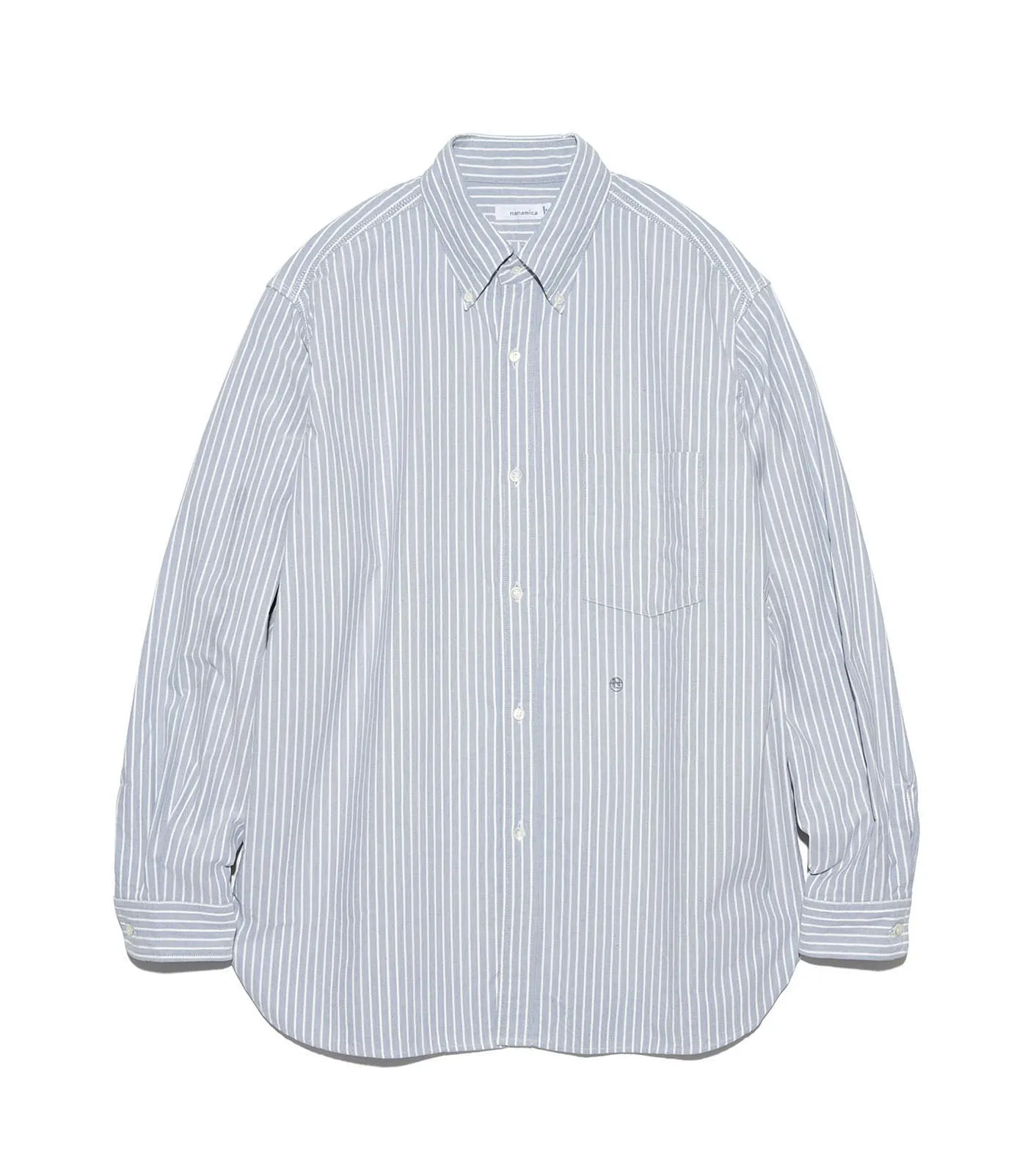 Button Down Stripe Wind Shirt