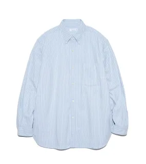 Button Down Stripe Wind Shirt