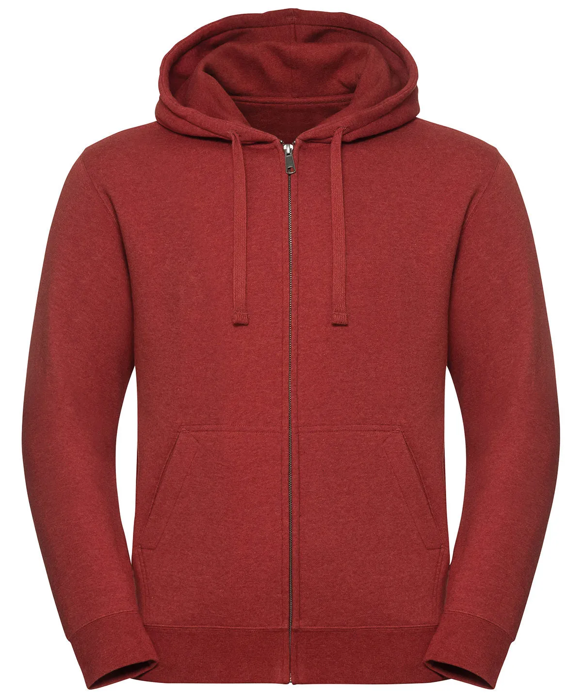 Carbon Melange - Authentic melange zipped hood sweatshirt