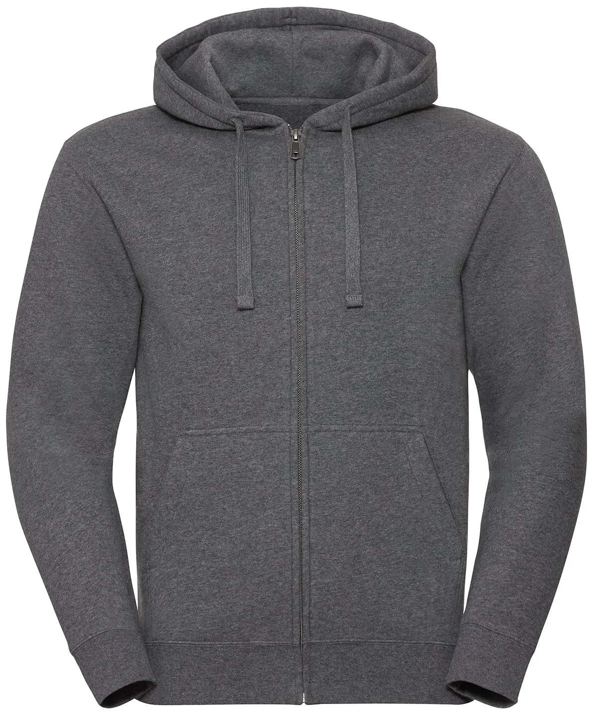 Carbon Melange - Authentic melange zipped hood sweatshirt