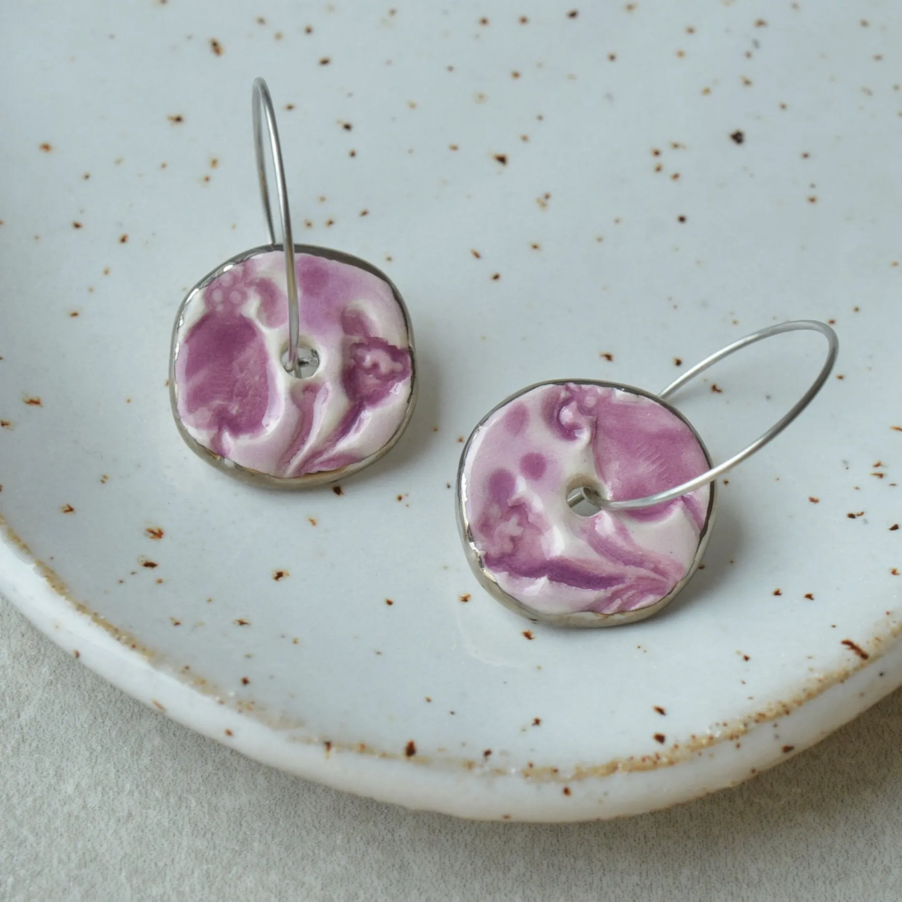 Ceramic Earrings No. 46