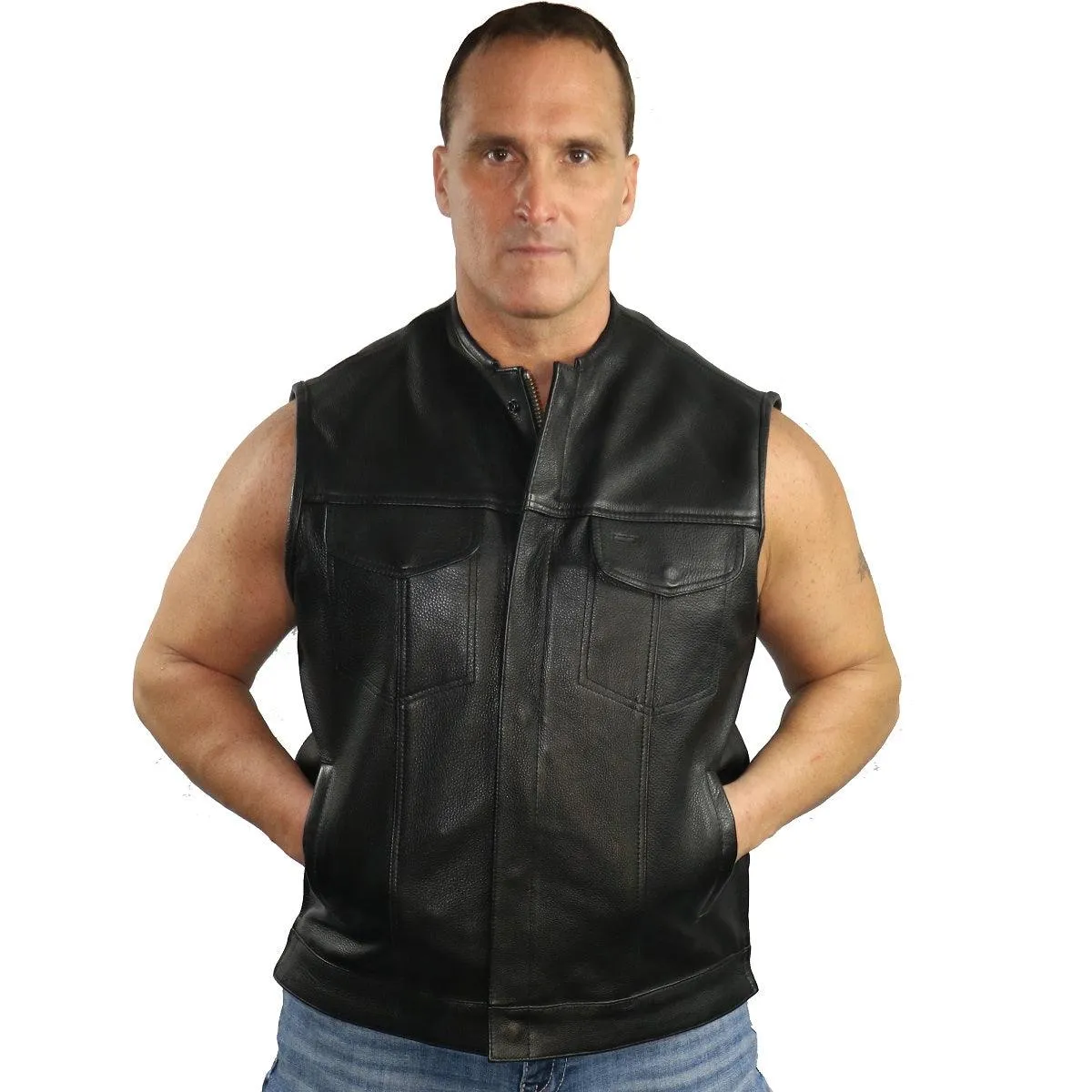 Daniel Smart Bottom Side Zipper Vest