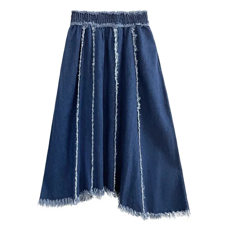 Denim Mini Women Skirt Summer Solid Color Skinny Fashion New Washed Skirt