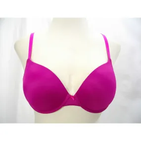 DKNY 458272 Heritage Logo Push Up Underwire Bra 34D Bordeau Disco Pink