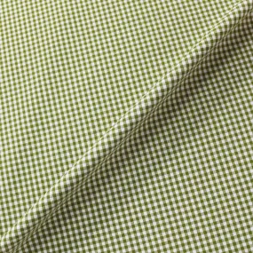 Dressmaking Cotton - Mini Gingham - Sage Green and White