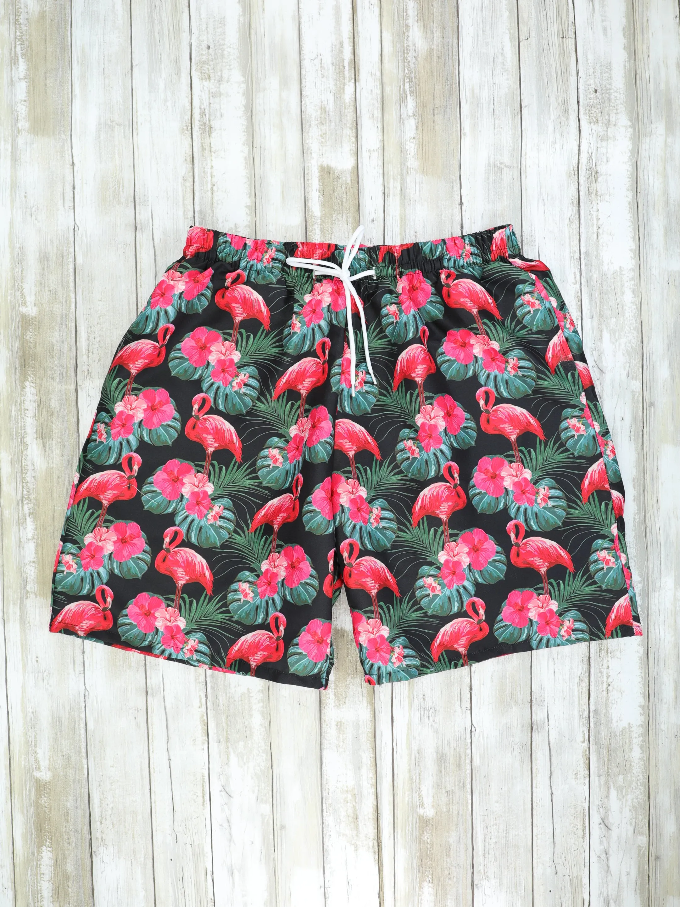 Family Dark Green Flamingo Swimsuit