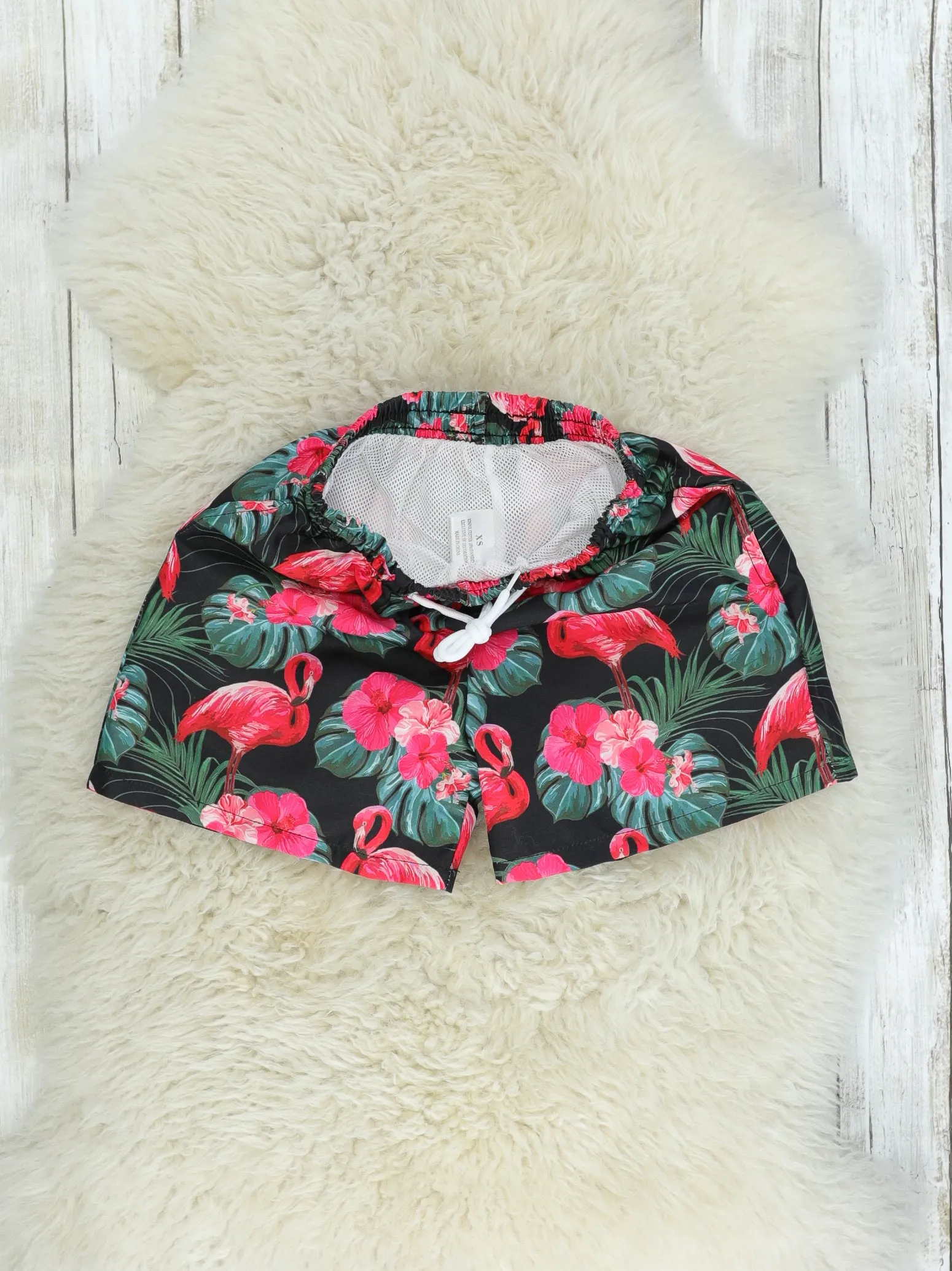 Family Dark Green Flamingo Swimsuit