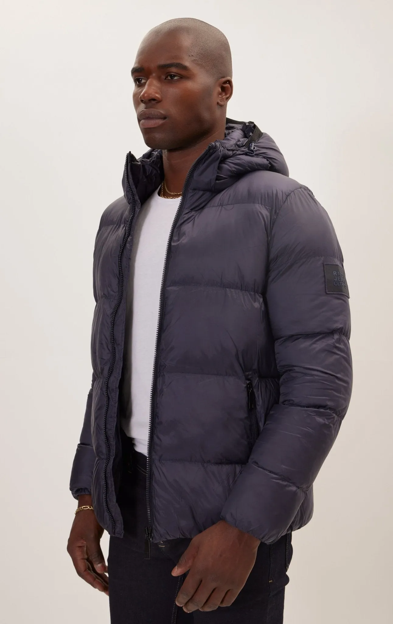 Heavy Padded Coat - Navy