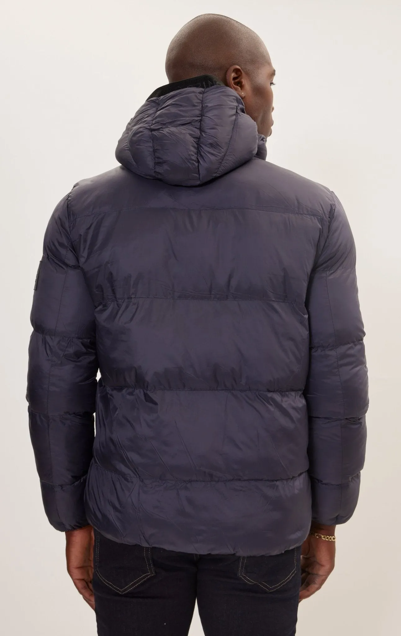 Heavy Padded Coat - Navy