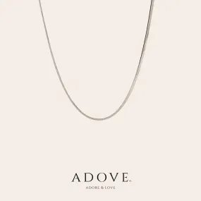 Herringbone Chain Choker with 18k Real Gold / White Gold Plated