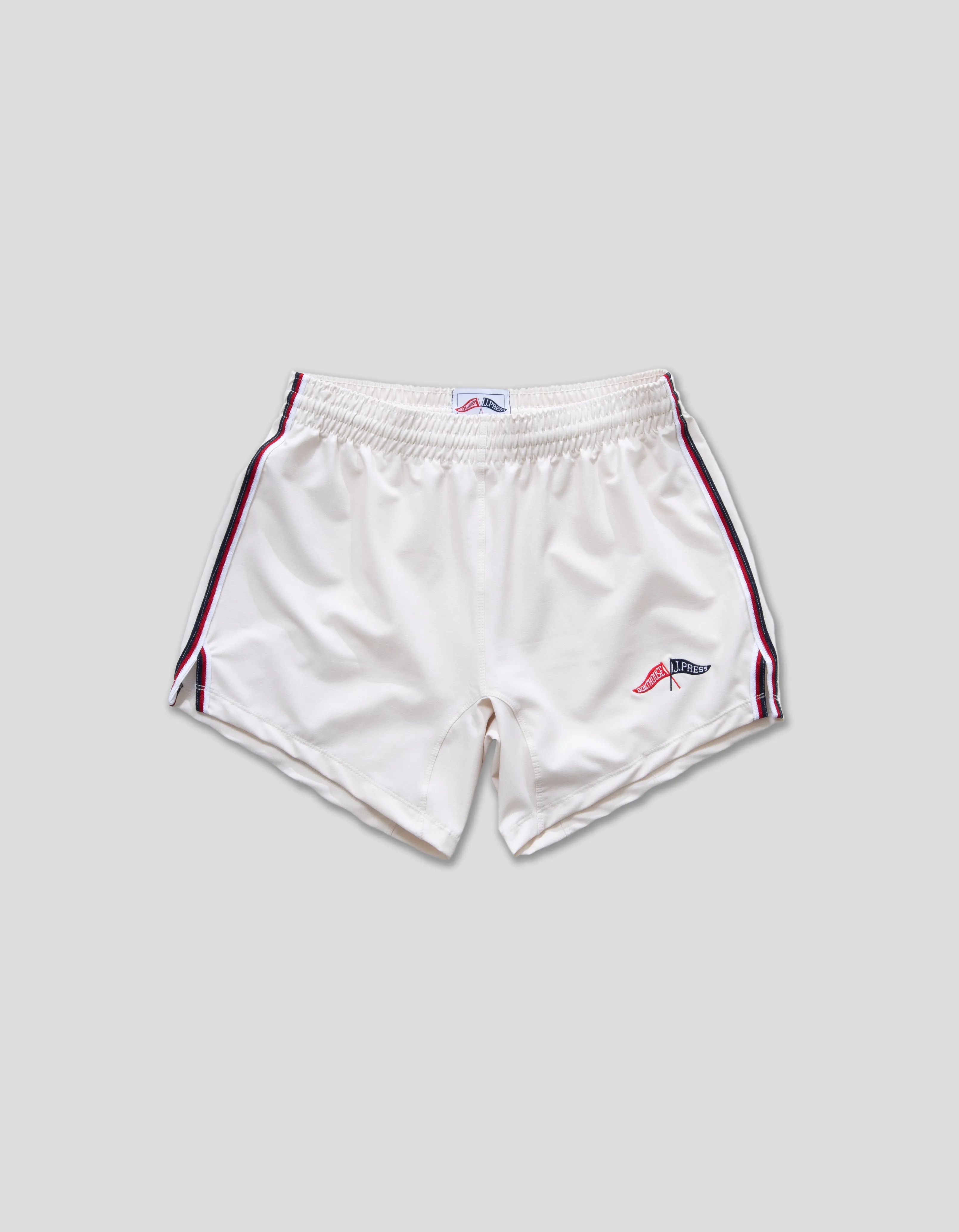 J.PRESS x BOATHOUSE UNISEX RUGBY SHORT - WHITE