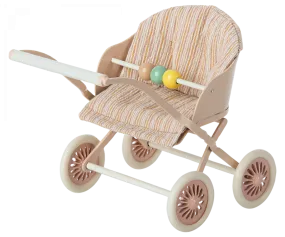 Maileg | Baby Mouse Stroller in Rose