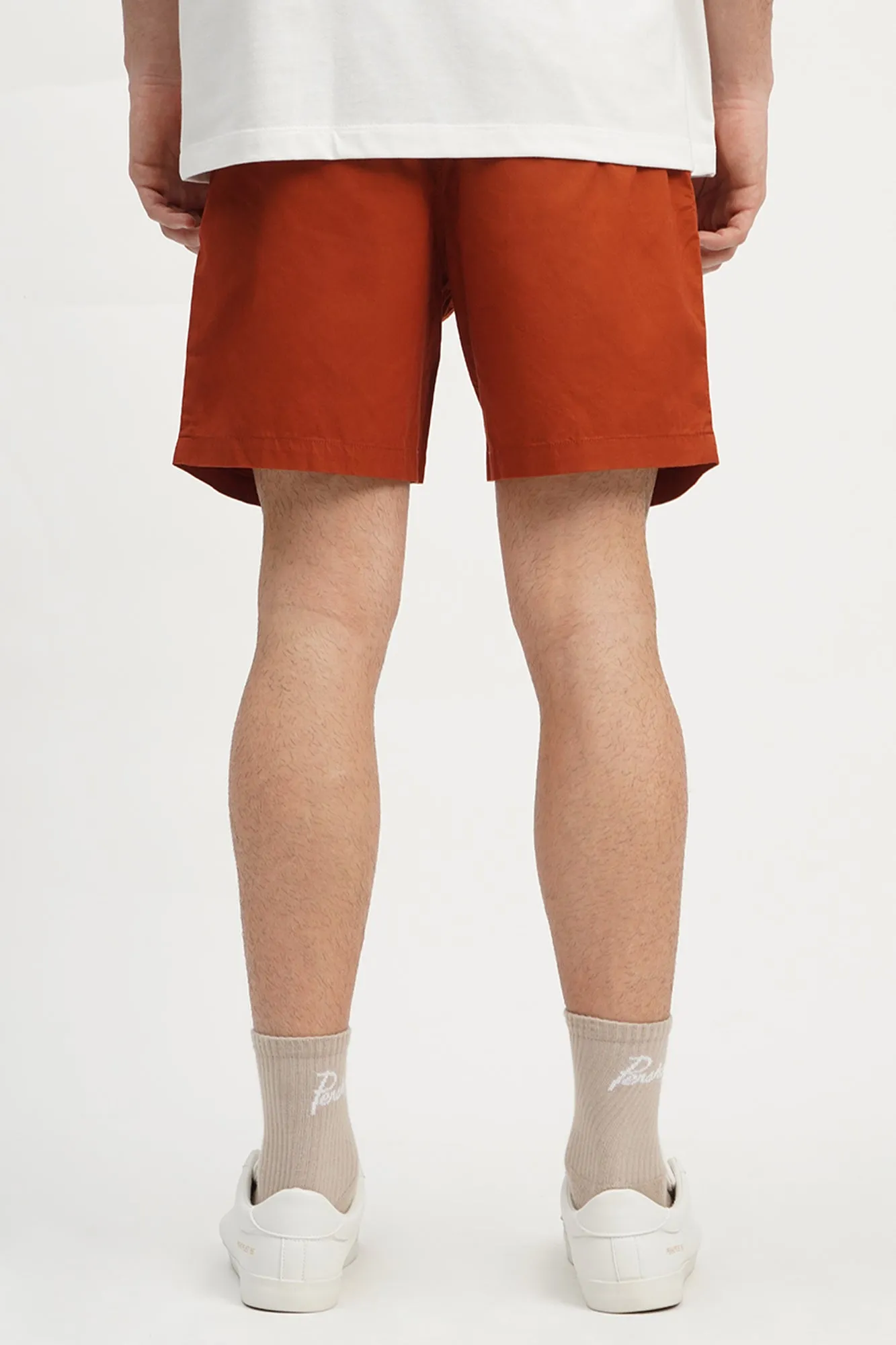 Modern Chino Shorts With Snap Button And Elasticated Waistband