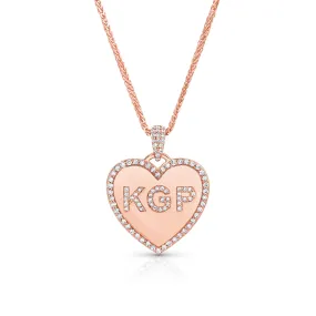 Monogram Heart Necklace