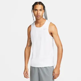 Nike Men's Dri-FIT Miler Tank White / Reflective Silver