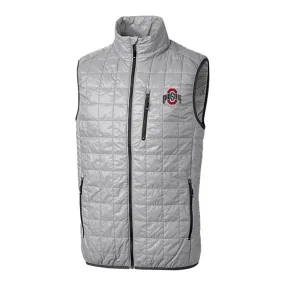 Ohio State Buckeyes Cutter & Buck PrimaLoft Eco Insulated Gray Full Zip Vest