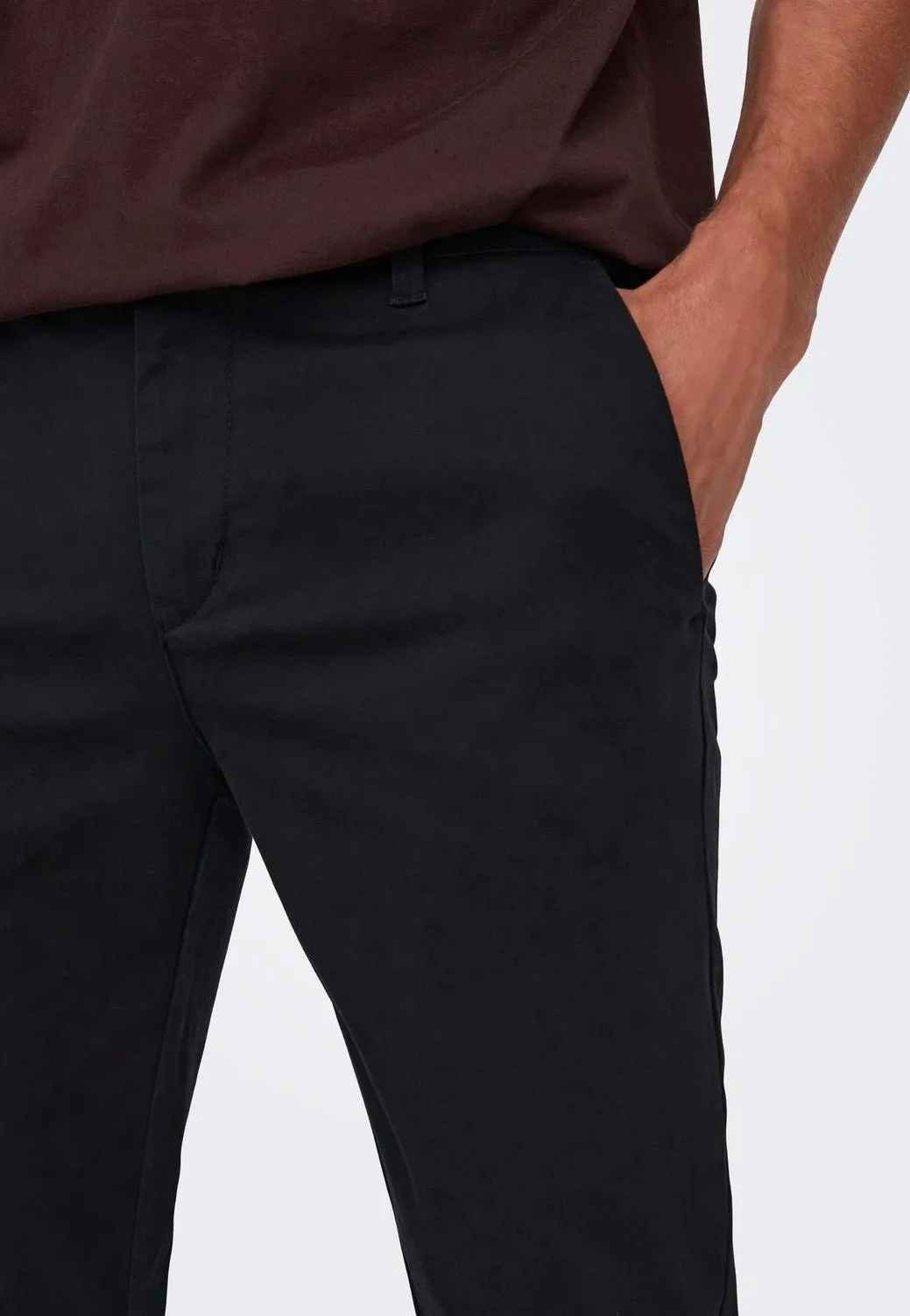 Only & Sons - Pete Slim Chino Black - Pants