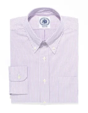 PURPLE/WHITE OXFORD DRESS SHIRT