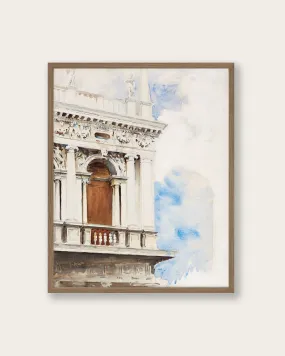 "A Corner of the Library in Venice" Art Print