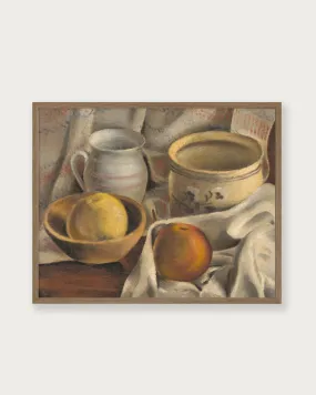 "Cermaic Pots & Apples" Art Print