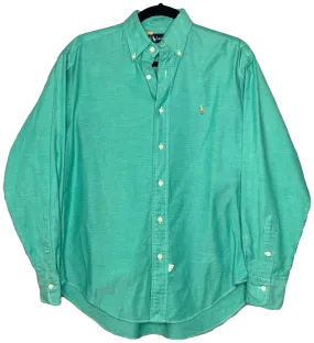 "The Big Oxford" Green Button Down Shirt by Ralph Lauren