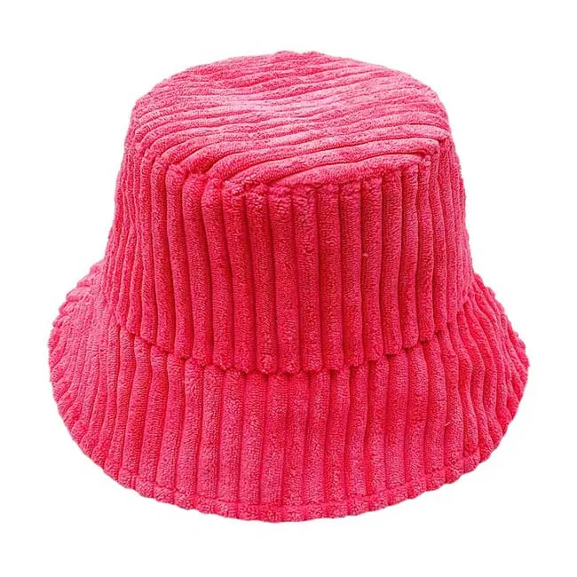 Solid Corduroy Bucket Hat