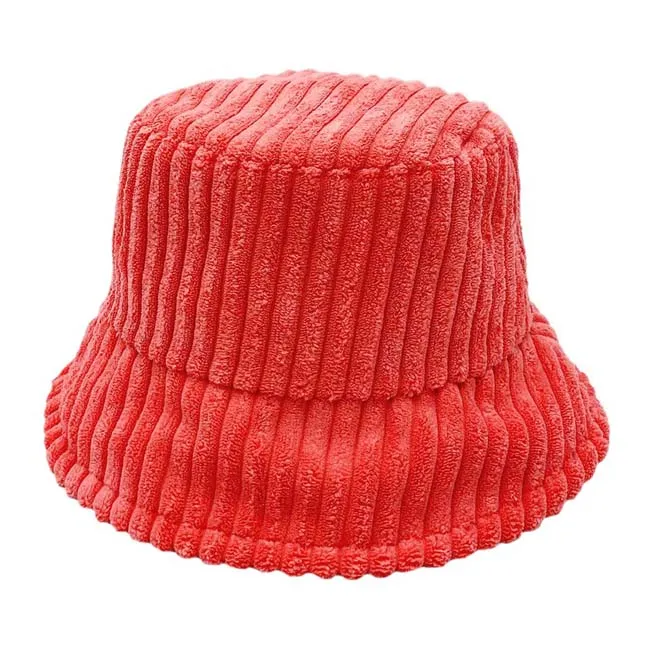 Solid Corduroy Bucket Hat