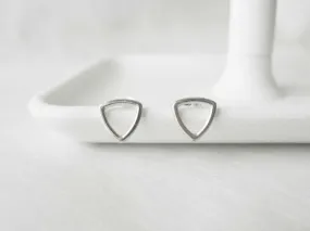 Triangle  silverstuds | 925silver studs | Simple Studs | Post earrings